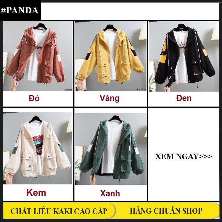 Áo Khoác Nữ Kaki Hộp 6 Túi Thời Trang Cao Cấp PANDA - KA02 - MUA NGAY