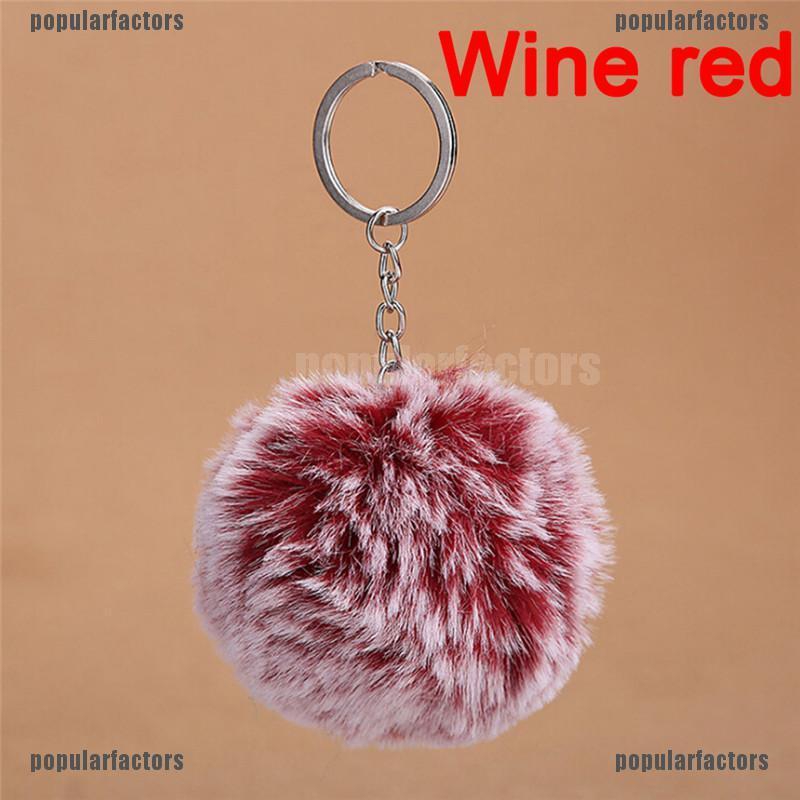 Móc Khóa Bông pom pom Nhiều Màu Dễ Thương