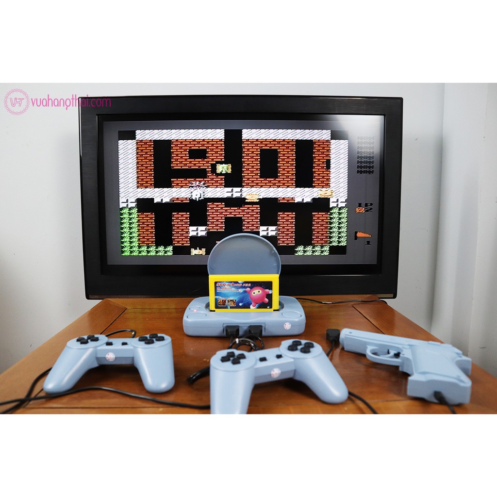 Máy chơi game 4 nút ,súng bắn vịt - Tích hợp sẵn 999999 trò, kèm băng 500 game không trùng.