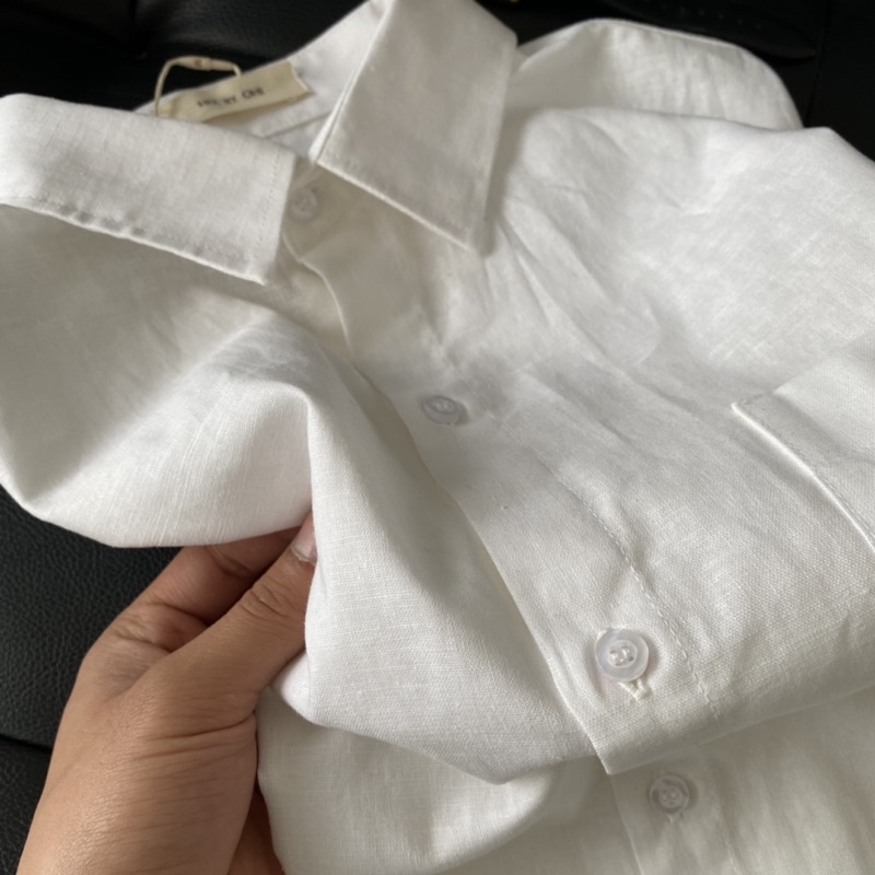 ÁO SƠ MI NAM - HEEBYOHI - Màu Trắng Ngà Linen