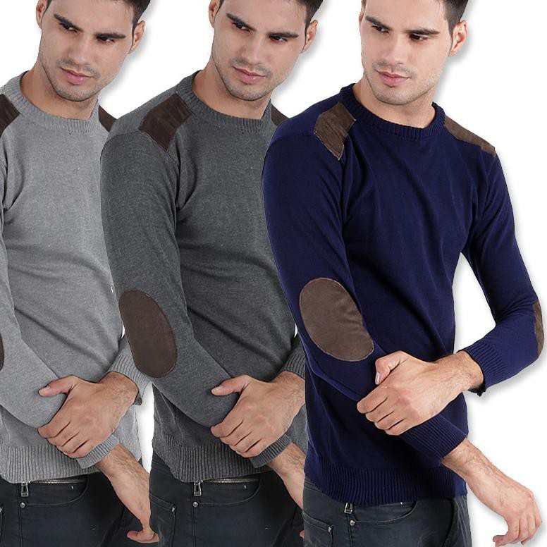 SIKU Áo Sweater nam tay dài chất liệu da lộn | BigBuy360 - bigbuy360.vn