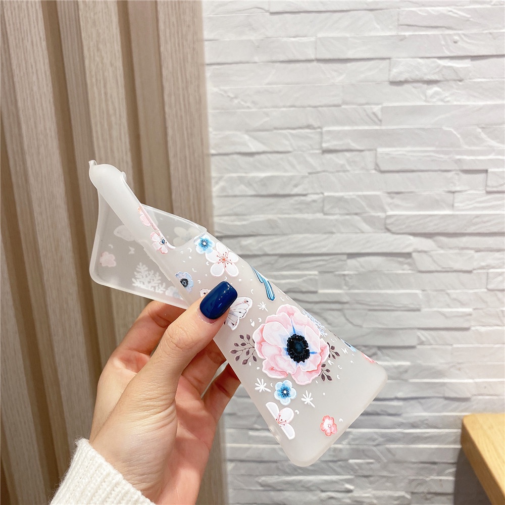 Ốp điện thoại TPU mềm in hoa cho iPhone 12 11 13 Pro Max 12 13 Min 6 6s 7 8 Plus X Xr Xs Max