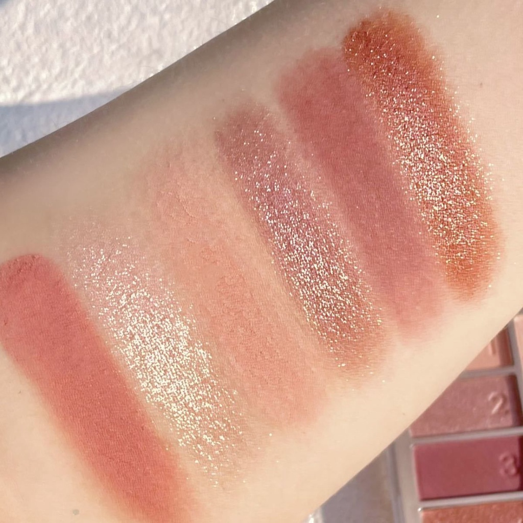 Bảng Phấn Mắt 6 Màu Lì / Má Hồng / Phấn Mắt Tông Đất Sữa Hoạt Hình Dễ Thương Chống Nước Lâu Trôi Cho Người Mới Bắt Đầu