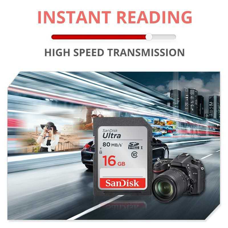 Ultra 16gb 32gb 64gb 128gb class 10 bộ nhớ sd thẻ flash sd cho máy ảnh