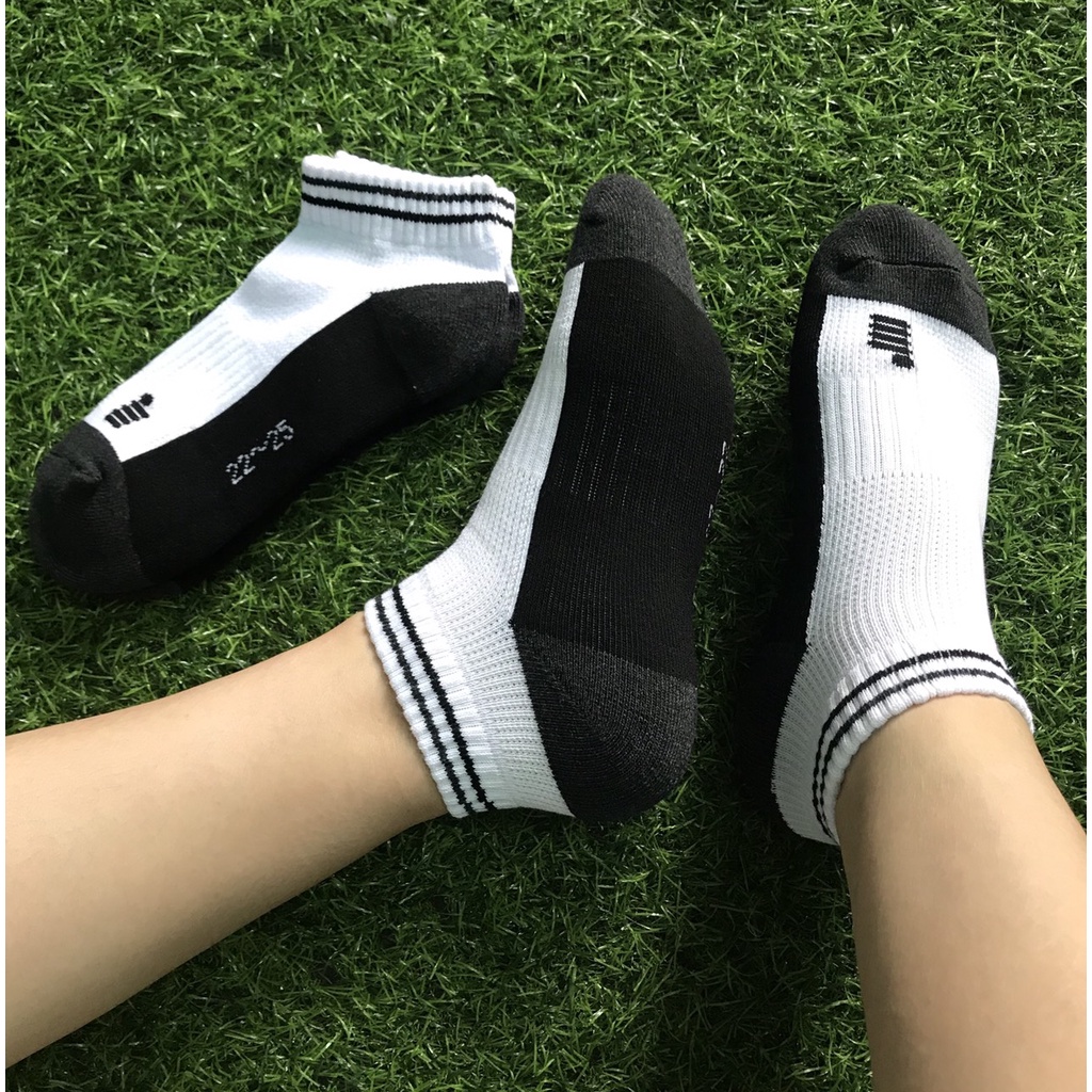 Tất vớ tennis cầu lông chạy bộ thể thao nam nữ cổ ngắn Gosen hàng xuất xịn dày dặn êm chân Sport Socks