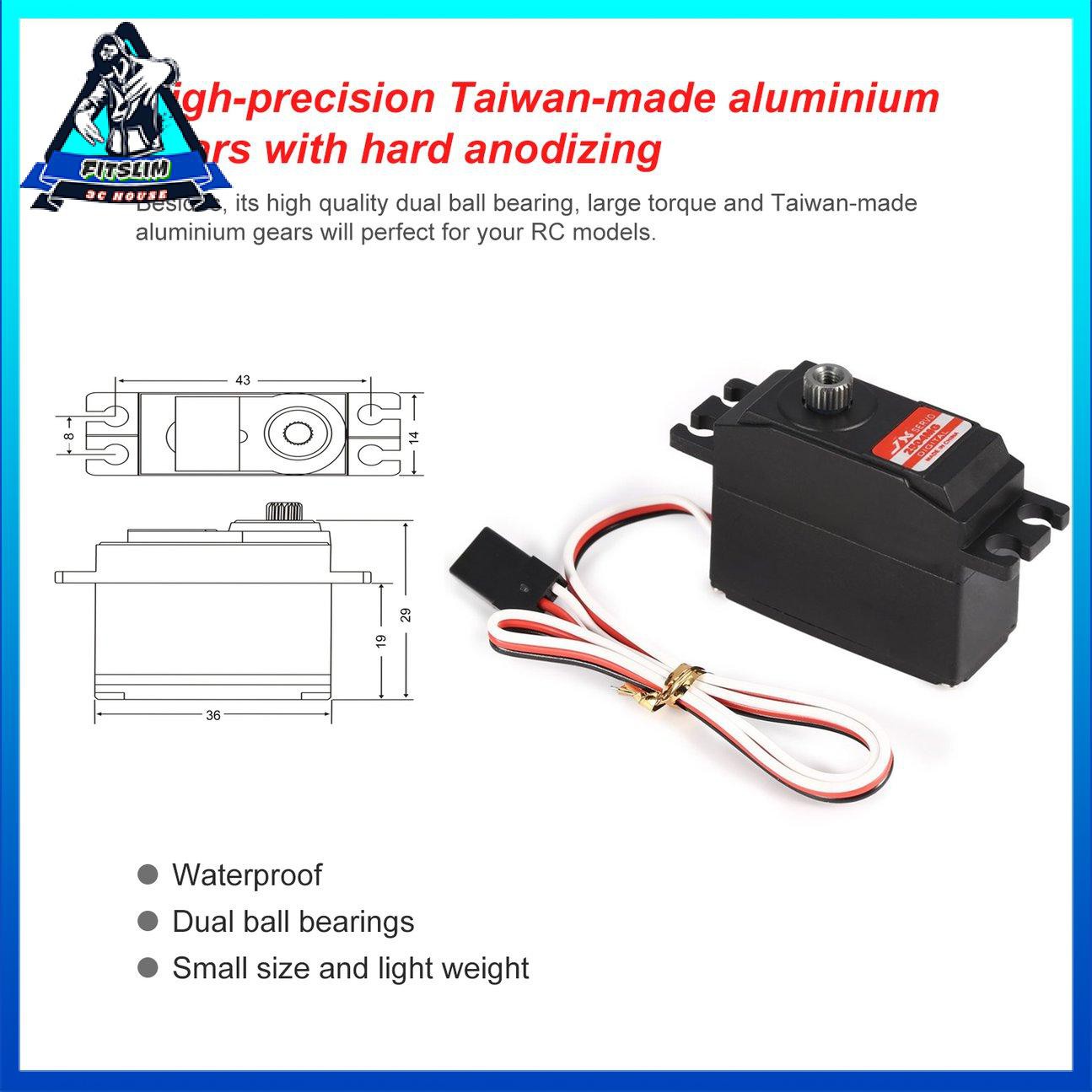 JX PDI-2504MG Core Motor Metal Gear Digital Servo cho Máy bay trực thăng RC 450 500