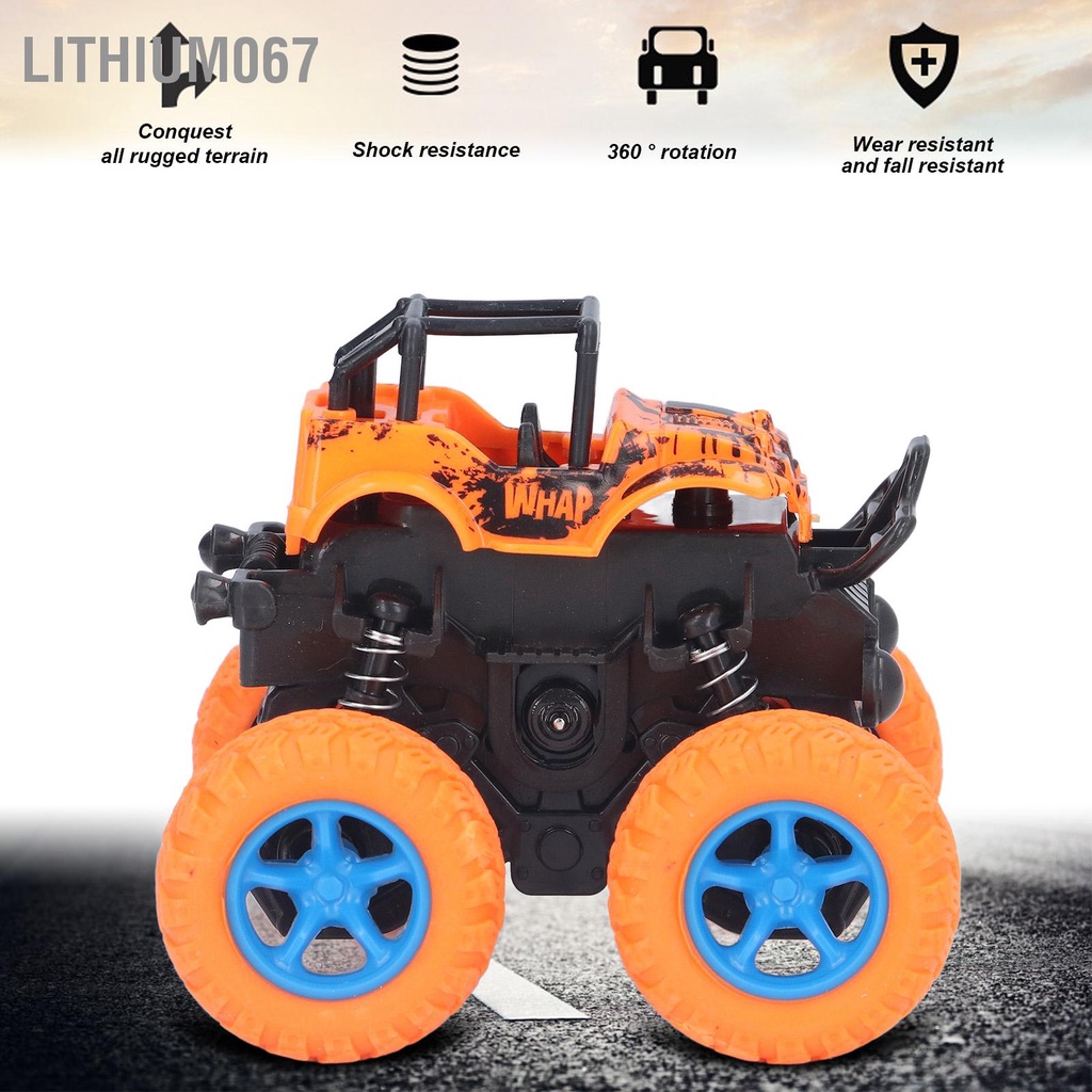 Lithium067 ĐỒ CHƠI XE ĐUA ĐỊA HÌNH QUAY 360 ° HÀNG HỘP CAO CẤP 4 bánh Mô phỏng mô ô tô trẻ em