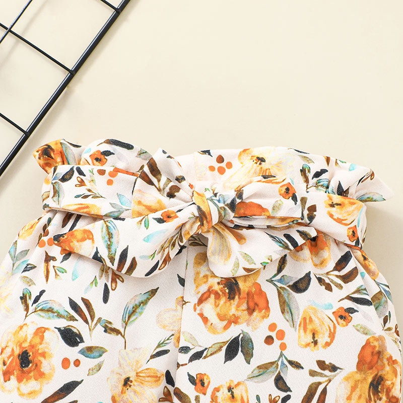 Combo bộ đồ bé gái 0-24 tháng băng đô cho bé dài tay bodysuit quần dài set mùa hè thời trang cho bé trẻ em sơ sinh