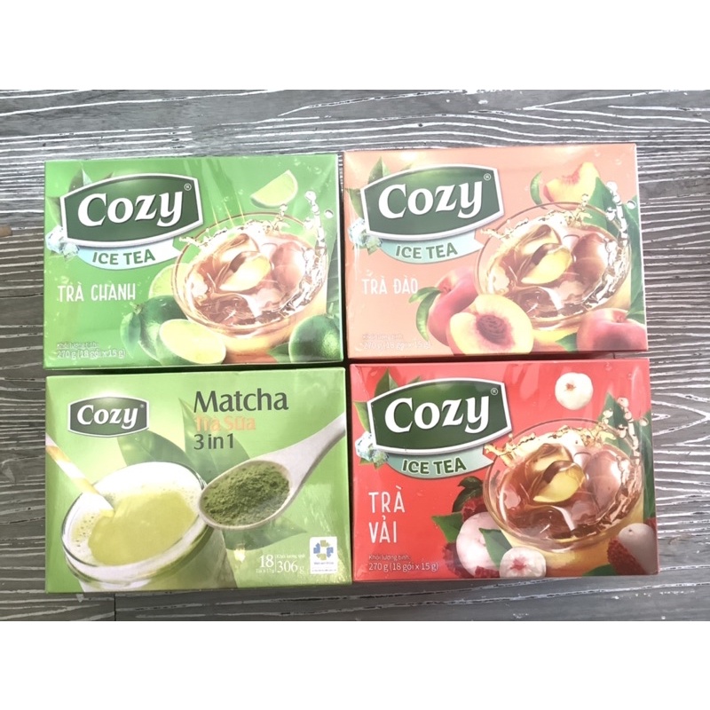 Trà hoà tan Cozy đủ vị