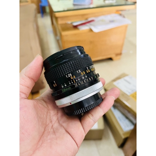 Ống kính Lens Canon SC 28f2.8 ngàm FD ,Lens canon SC 28mm f2.8 ngàm FD dùng cho canon A1, AE1, FTb...