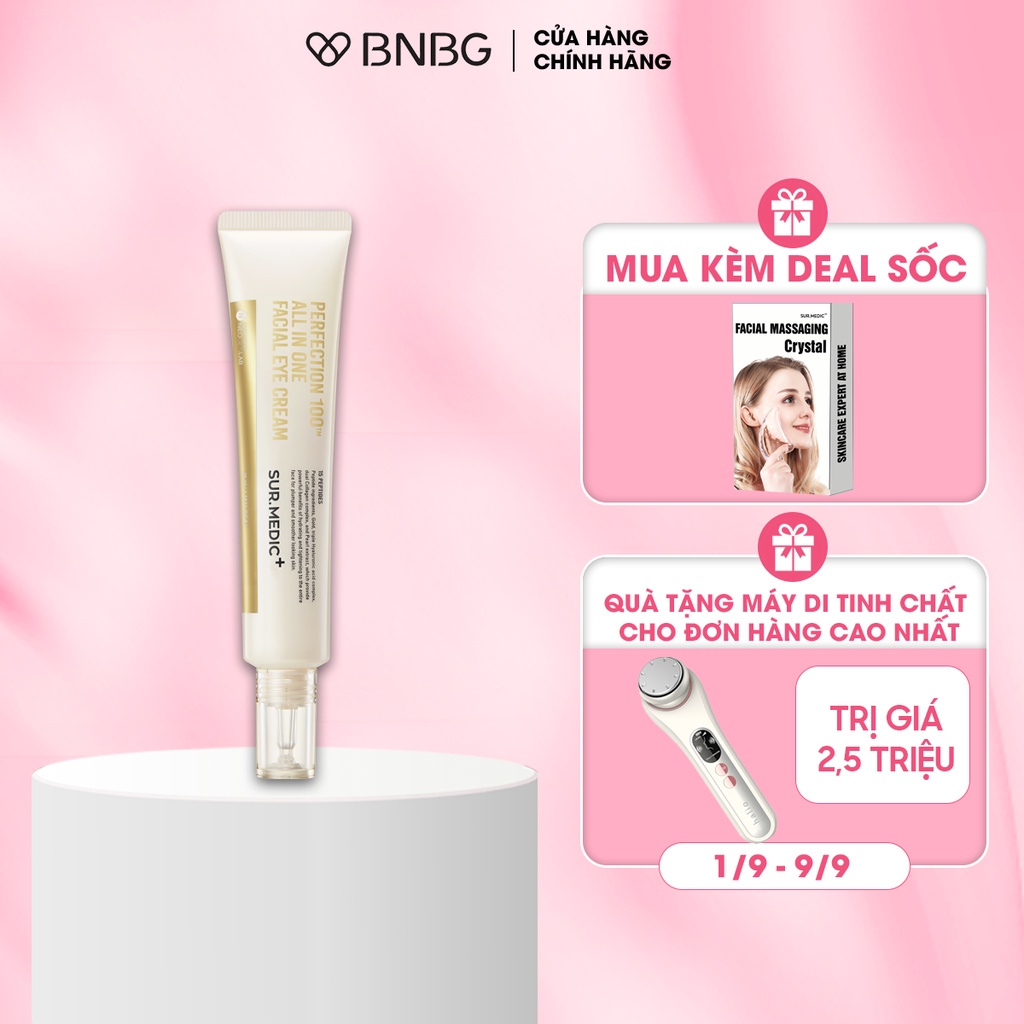 Kem Giảm Thâm Mắt Xoá Mờ Nếp Nhăn SURMEDIC Perfection 100tm All In One Facial Eye Cream 35ml