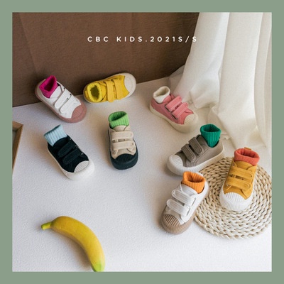 Giày thể thao canvas đế mềm chống trượt cho bé 1-5 tuổi
