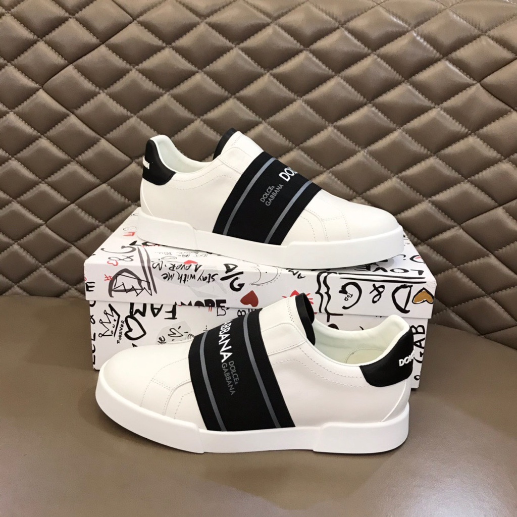 Giày sneakers nam cao cấp da thật Dolce&Gabbana D&G thiết kế trẻ trung mang phong cách thể thao, năng động