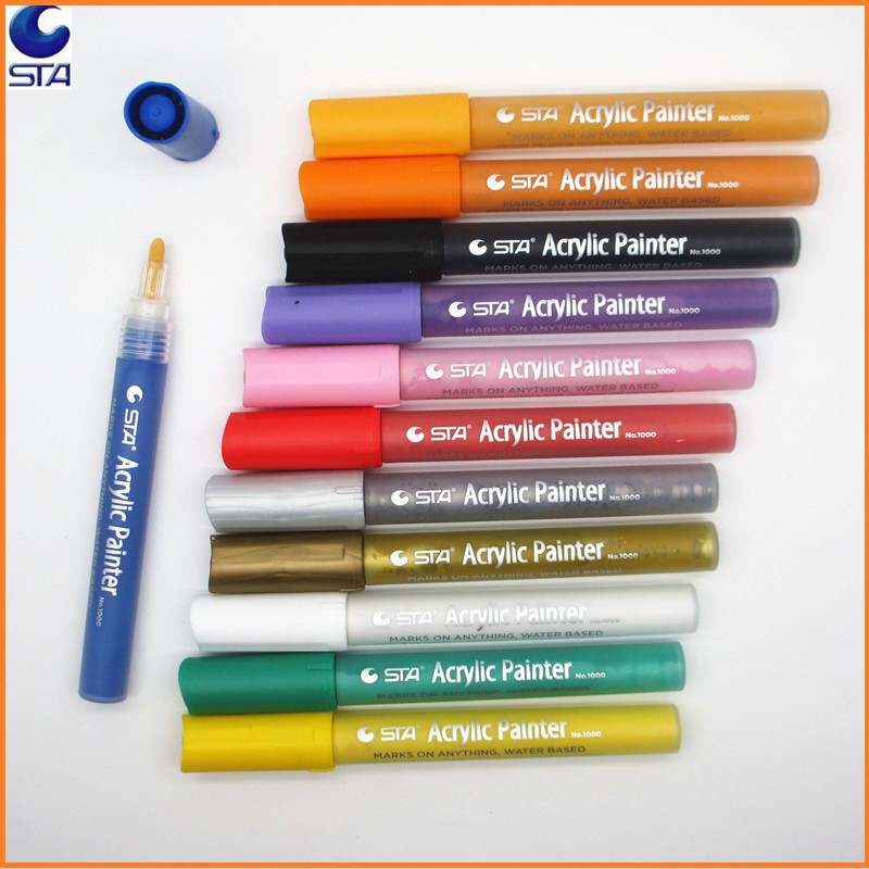 Bút Sơn Acrylic STA Painter Vẽ trên nhiều chất liệu - Bán Lẻ Màu
