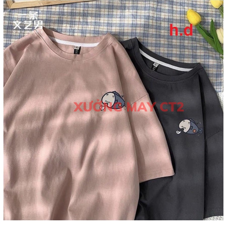 Áo thun unisex nam nữ form rộng, áo phông tay lỡ unisex form rộng chất cotton mát mịn thấm hút mồ hôi XƯỞNGMAYTC2