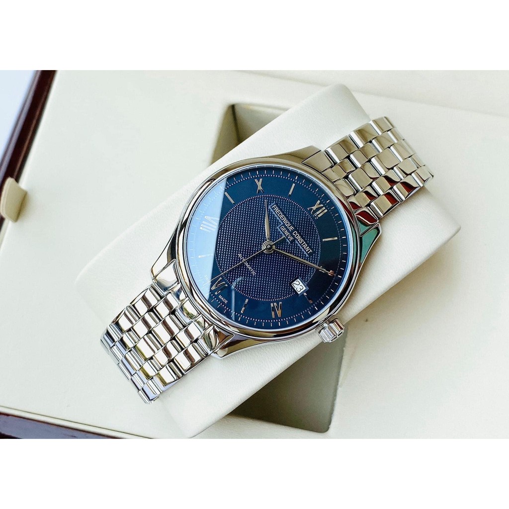 Đồng hồ nam chính hãng Frederique Constant Classics Blue Dial Automatic FC-303MN5B6B - Máy cơ tự động - Kính Sapphire