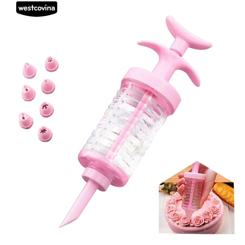 Bộ khuôn nhấn làm bánh không độc hại với 8 đầu phun tiện lợi
