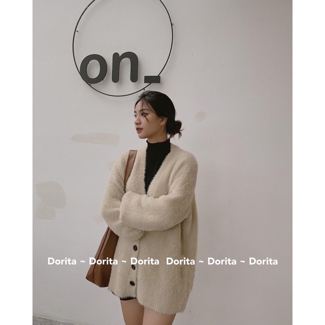 [Ảnh thật/Video] Áo len Cardigan lông thỏ Quảng Châu, Áo Cadigan lông thỏ 4 cúc - Dorita Boutique | BigBuy360 - bigbuy360.vn