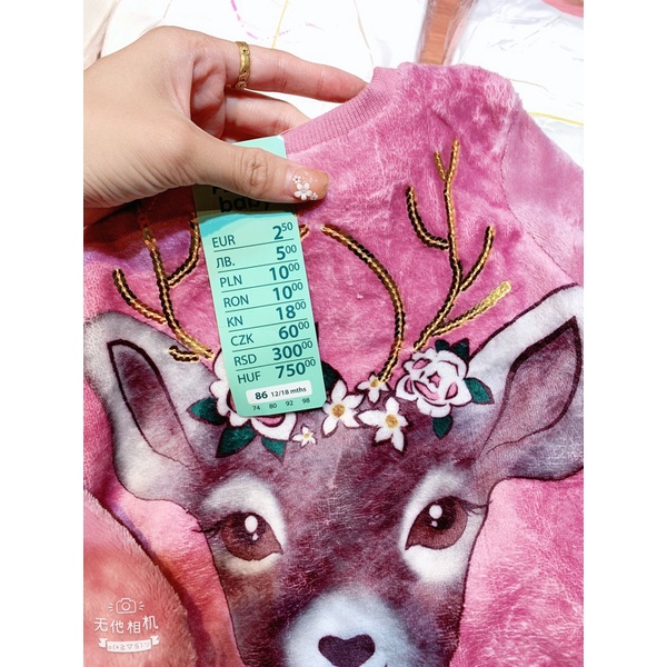 Áo lông hươu hàng xuất dư xịn cho bé gái