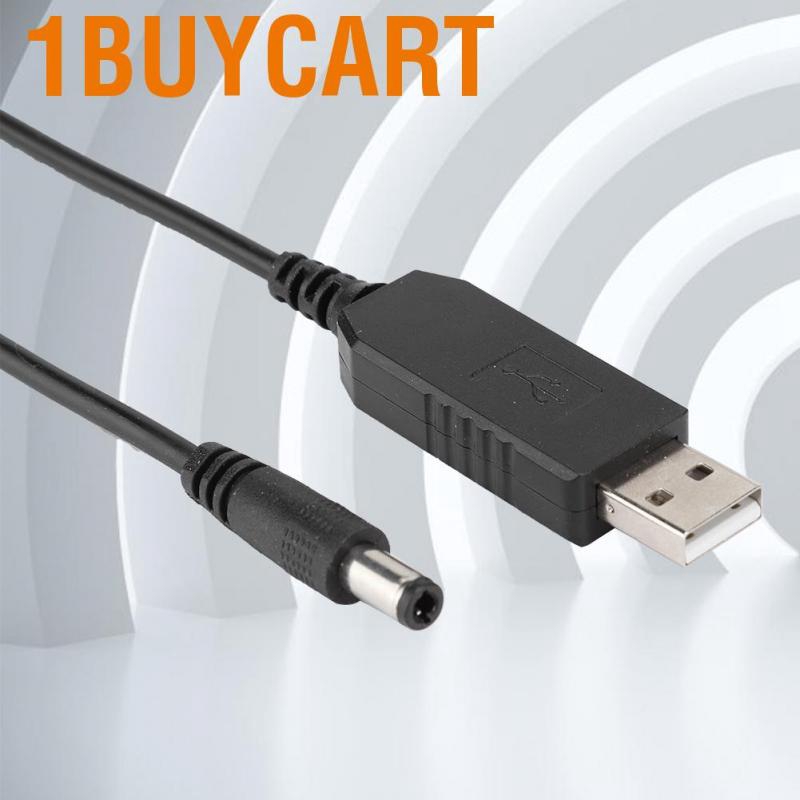 Dây cáp USB chuyển đổi 5V sang 12V 5.5MM x 2.1MM dành cho Routers/Modems/đèn làm việc