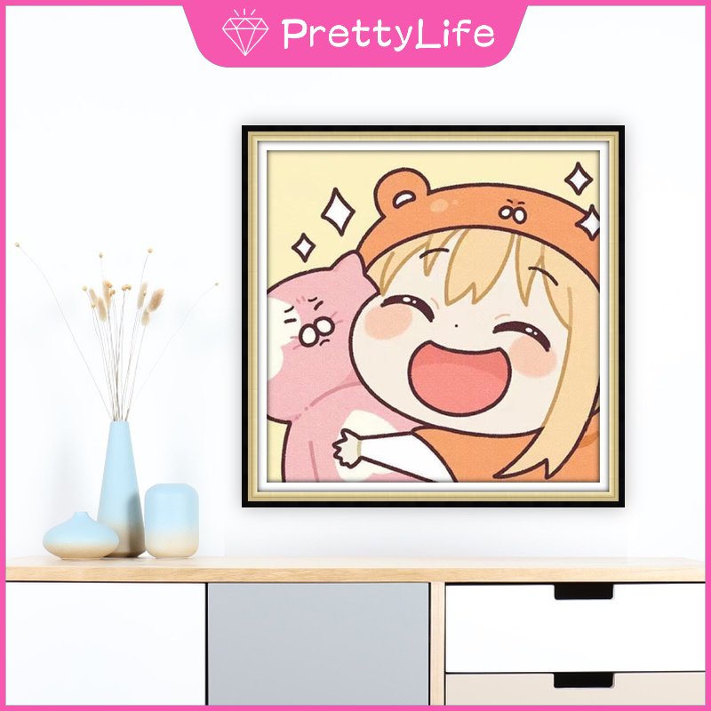 [PL] Himouto! Bộ Tranh Đính Đá 5D Tự Làm Hình Umaru-Chan 30x30cm / 40x40cm / 50x50cm