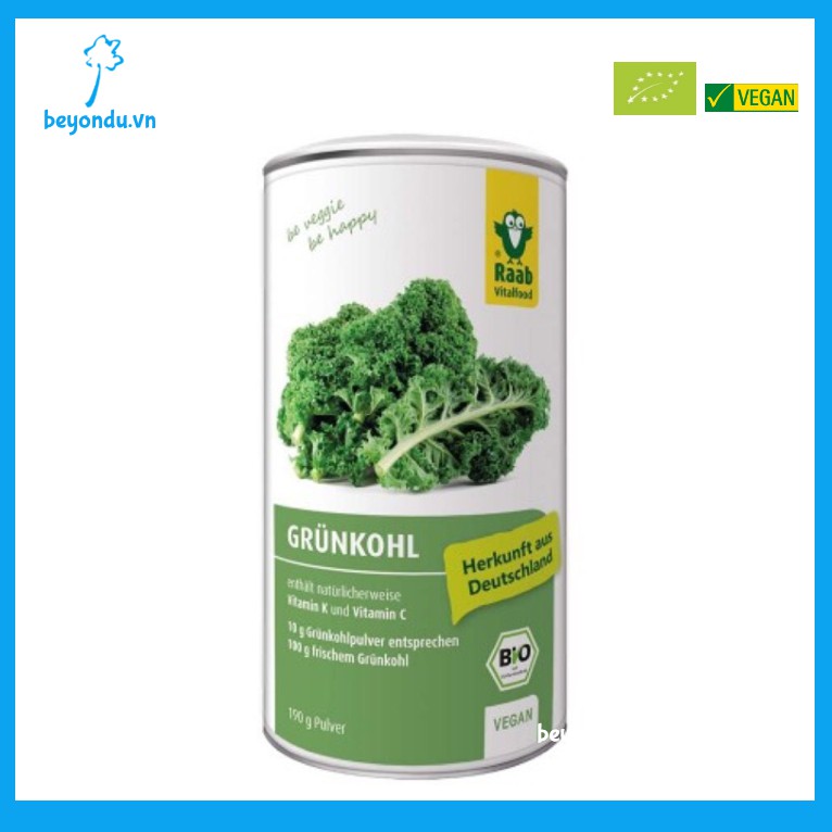Bột cải xoăn kale hữu cơ Raab Vitalfood
