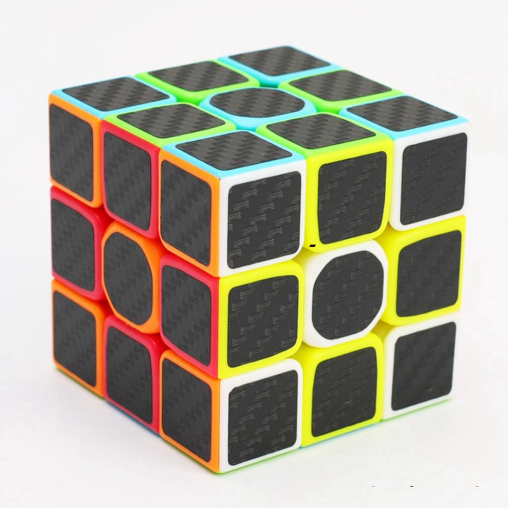 Rubik 3x3 Z-Cube Carbon Fiber Rubik 3 Tầng Cao Cấp ( Rubik Giúp Triển IQ )
