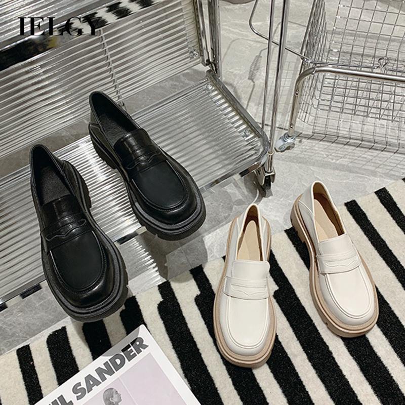 Giày lười IELGY đế xuồng thiết kế đơn giản thời trang cho nữ