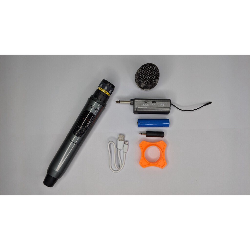 MT MAX  Micro không dây MAX 19 hát karaoke gia đình, party ,hát live stream fb, kết nối loa kéo- âm thanh tru