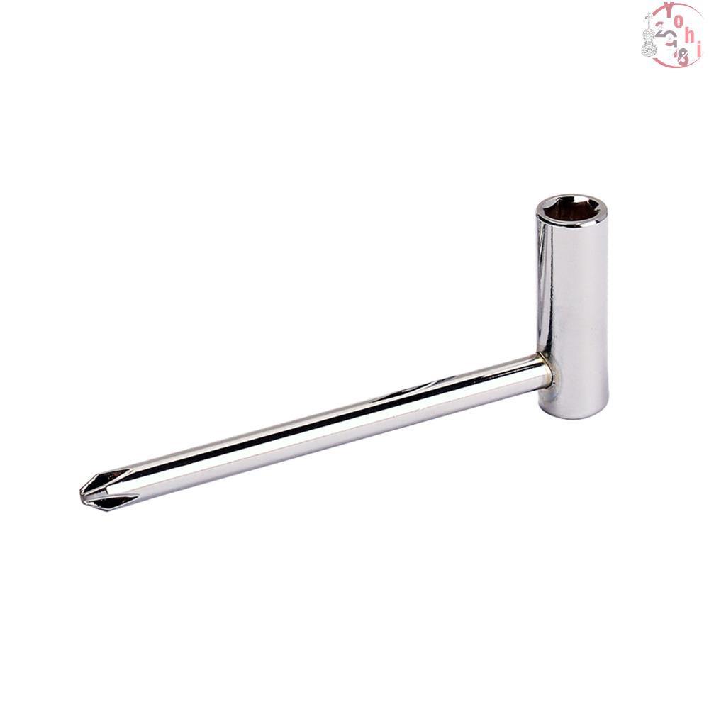 ♫ Guitar Truss Rod Wrench with 7mm Nut Driver 1/4" 6.35mm Cross Screwdriver for Taylor Guitar Steel