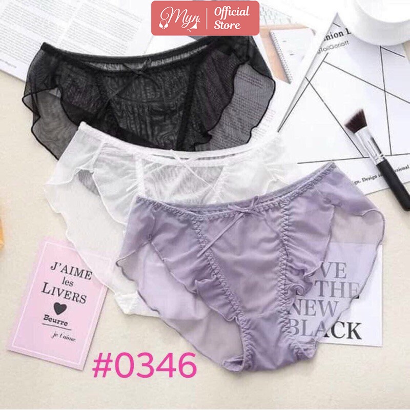 QUẦN LÓT REN LỤA XUYÊN THẤU GỢI CẢM SEXY 0346  MYN_UNDERWEAR