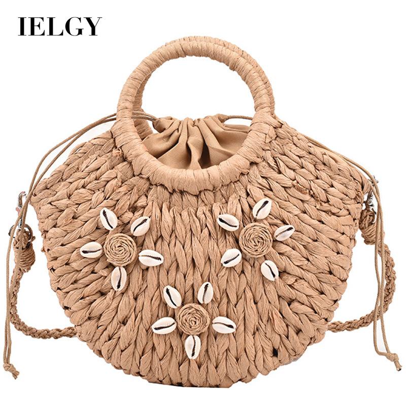 Túi cói đan rơm thủ công IELGY thời trang cho nữ