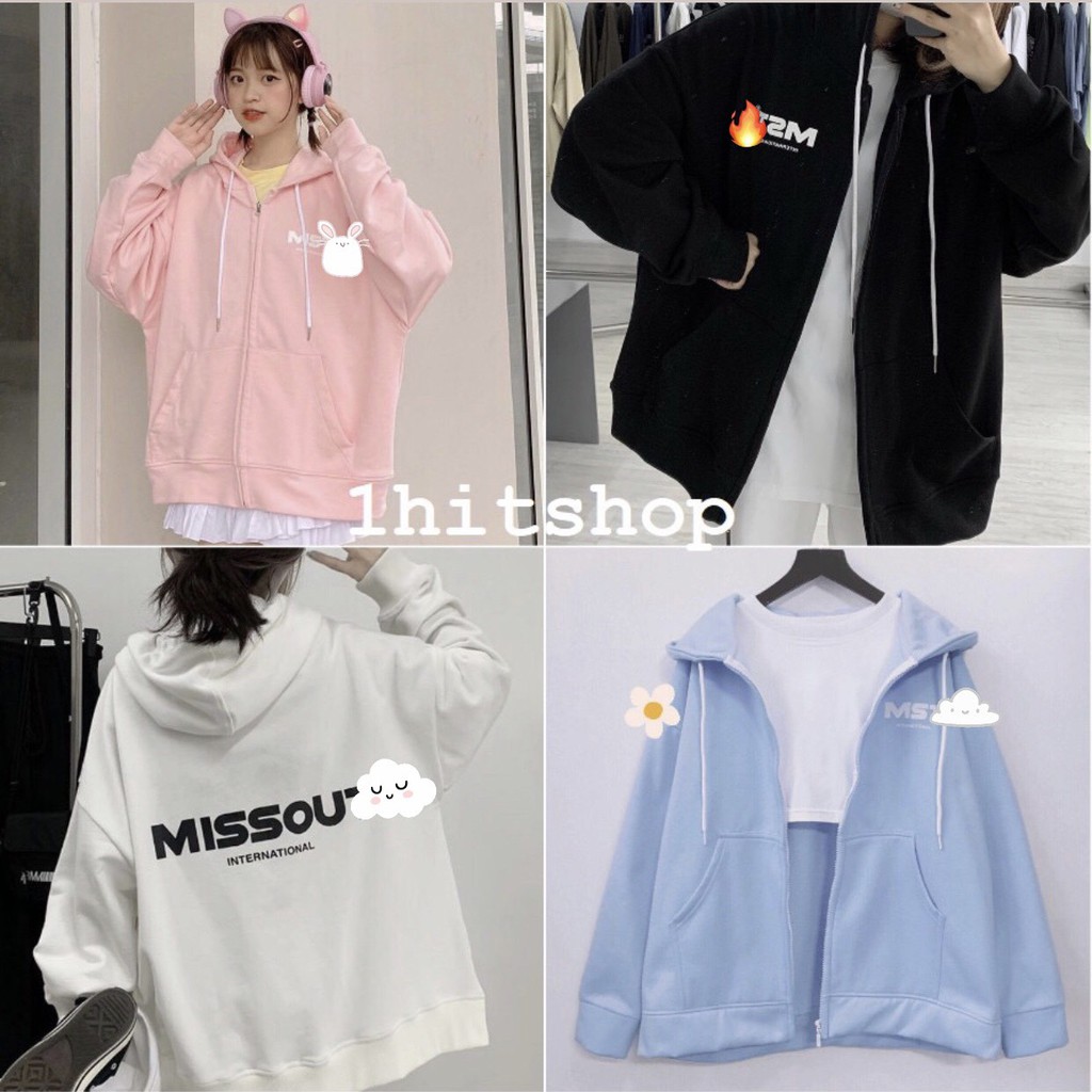 Áo KHOÁC Hoodie MISS.OUT. Ulzzang Unisex 1hitshop