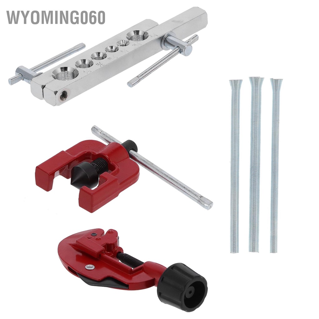 [Hàng sẵn] 6PCS Flaring Tool Kit Tube Expander Spring Reamer Tube Cutter for Copper Pipe/Tubing CT‑8012 【Wyoming060】