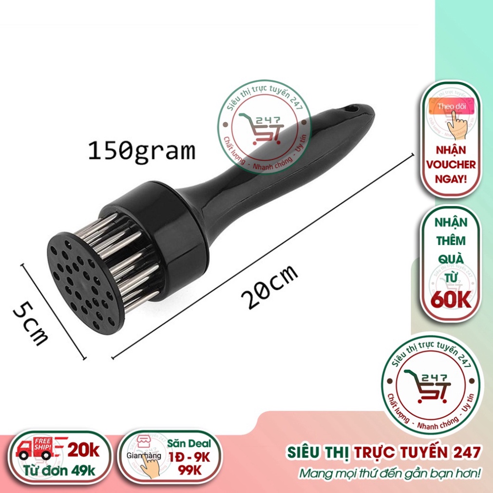 Cây đâm giúp mềm thịt Dụng cụ xăm thịt giúp thấm gia vị giá tốt cho chị em nội trợ