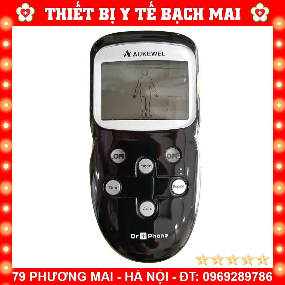 ✅ Máy Massage Xung Điện Aukewel Dr Phone AK-2000V - 8 Miếng Dán, Sạc Pin, Thương Hiệu Đức