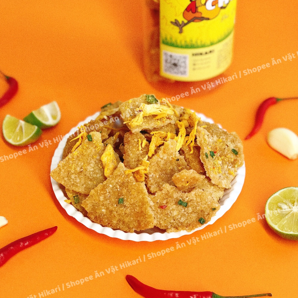 Cơm cháy khô gà 300g đồ ăn vặt ngon vệ sinh an toàn thực phẩm - Hikari | BigBuy360 - bigbuy360.vn