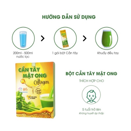 Cần tây mật ong collagen bột cần tây giảm cân nhanh cấp tốc giảm béo an toàn nguyên chất chính hãng