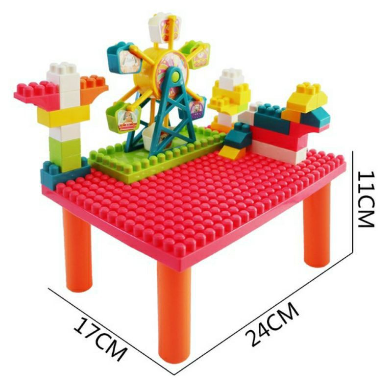 Bàn lắp ghép lego mini sáng tạo - Đồ chơi thông minh cho bé