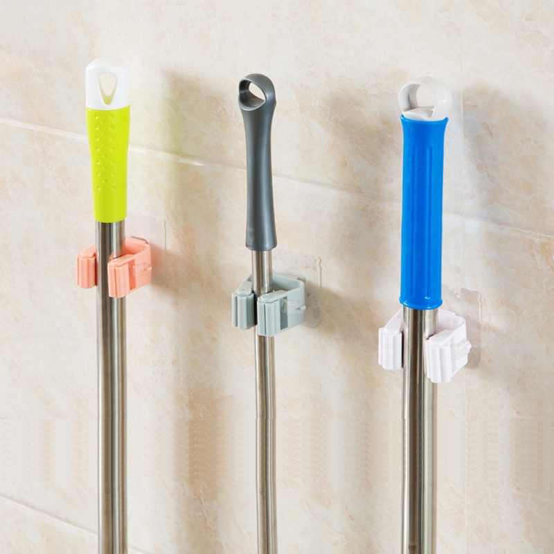Móc treo cây lau nhà dán tường tiện dụng chất lượng cao