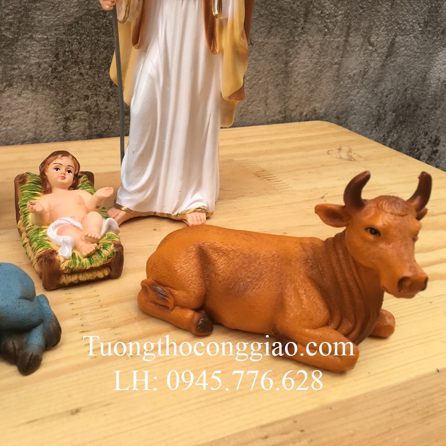 Bộ tượng Noel Giáng Sinh 17cm mẫu Ý