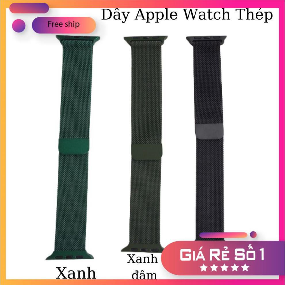 Dây Ap Watch ⚡ Dây Ap Watch Thép Không Gỉ Milanese Loop Sang Chảnh - Hot Trend ⚡ Series 5/4/3/2/1
