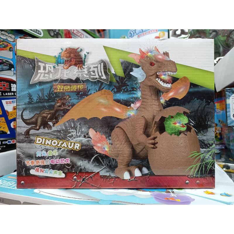 Khủng long ôm trứng biết đi, có nhạc và đèn phát sáng 6627