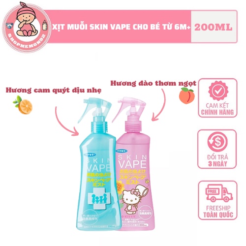 Xịt chống muỗi skin vape Nhật Bản 200ml