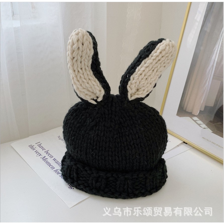 Mũ len tai thỏ cực cute cho bé