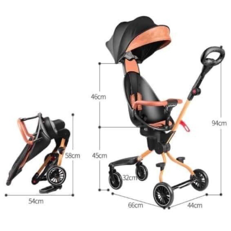 Xe đẩy dạo chơi gấp gọn Baobaohao V5, V5B chính hãng