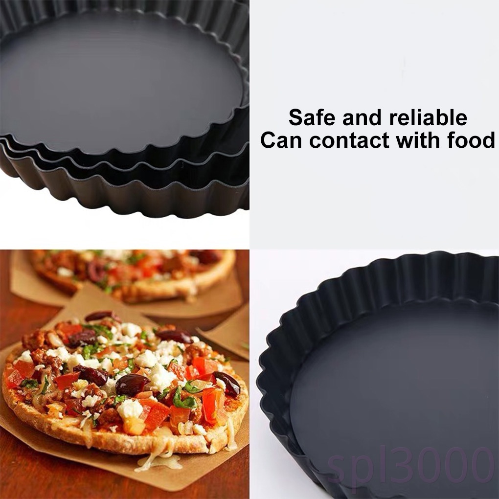 Khuôn Nướng Bánh Hình Tròn Bằng Thép Carbon Đáy Có Thể Tháo Rời