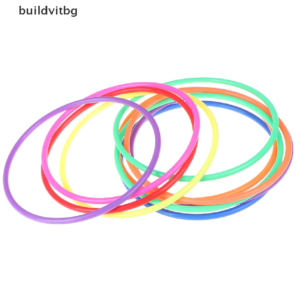 Bộ 5 Vòng Tròn Nhựa Nhiều Màu Sắc Kích Thước 18CM Đồ Chơi Giáo Dục Cho Bé