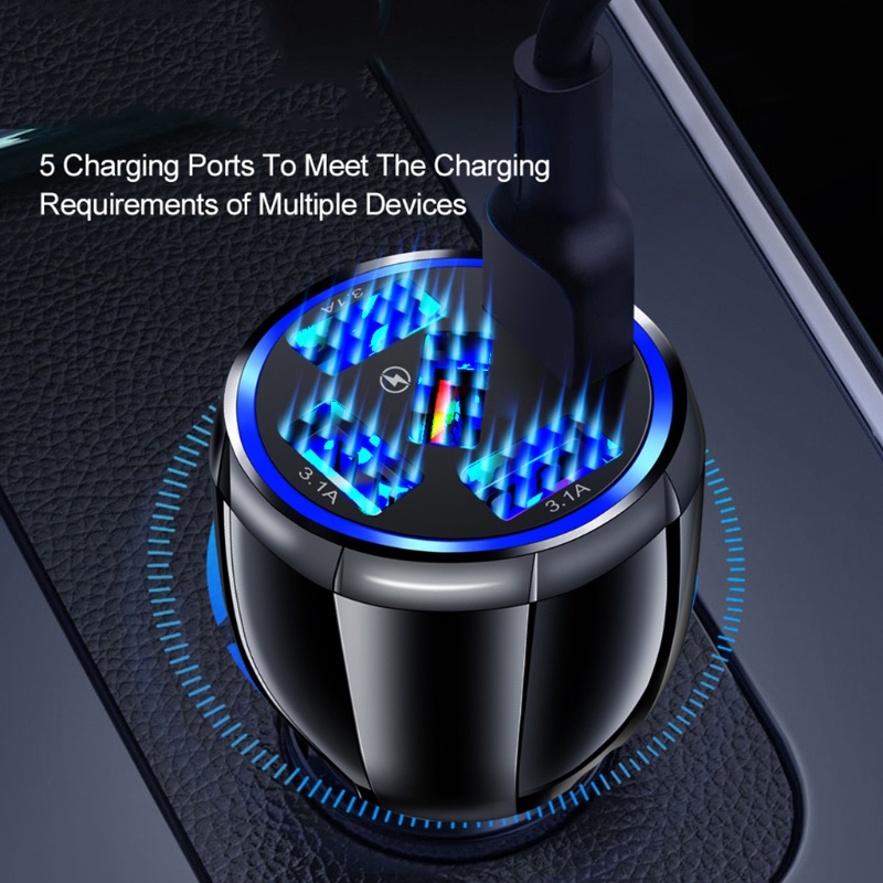 Củ sạc trên ô tô nhiều cổng USB thích hợp cho điện thoại máy tính bảng Apple