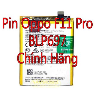 Pin oppo f11 pro blp697 4000mah zin chính hãng + tặng keo dán pin-freeship